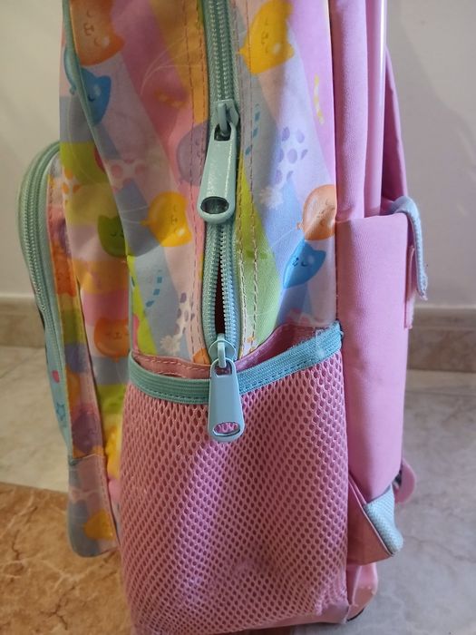 Conjunto: Mochila escolar e lancheira da Gaby gato
