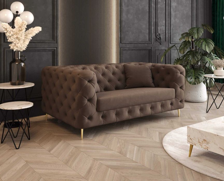 Sofa Kanapa Boston Chesterfield Pikowana Glamour VeroLux