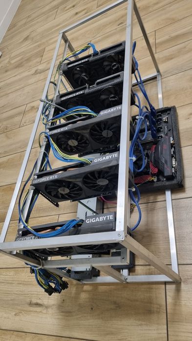 Майнинг ферма RTX3060ti GTX1060 6gb GTX1080