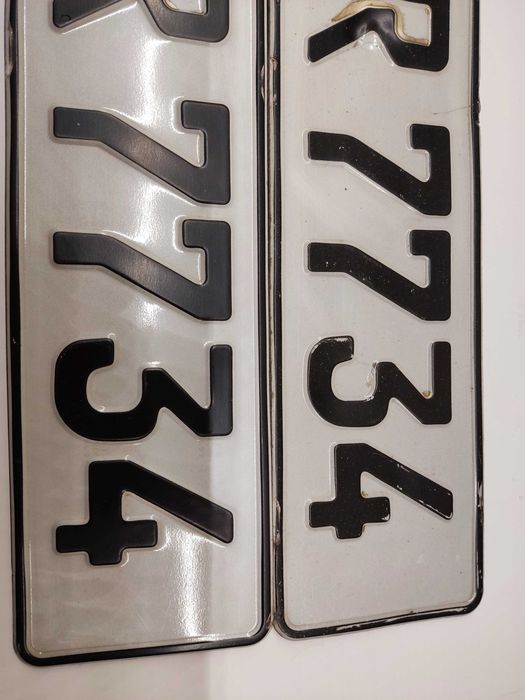 Tablica rejestracyjna Niemcy 2 sztuki A-R7734