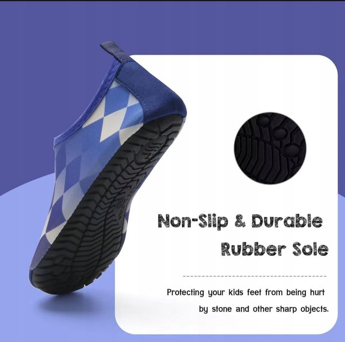Dzieciece buty kąpielowe antypoślizgowe do wody