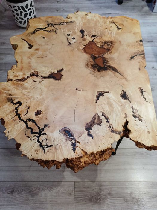 Stolik kawowy ława stół drewno naturalne klon loft