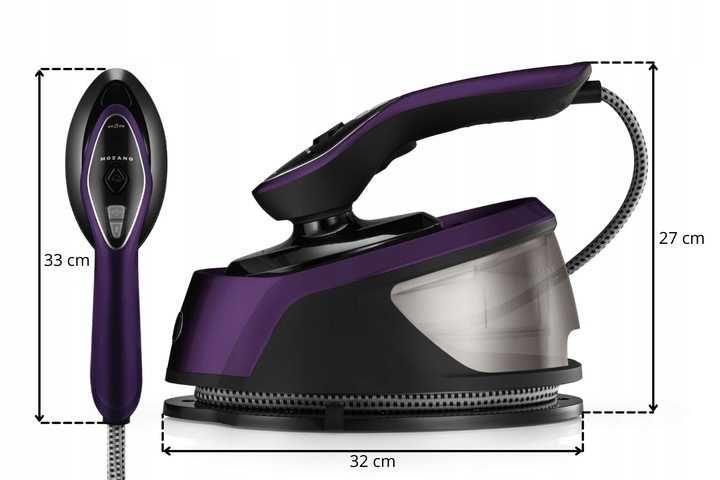 MOCNY Steamer żelazko parowe parownica do ubrań ceramiczna stopa 2500W