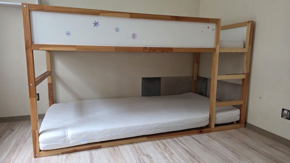 Łóżko IKEA KURA Piętrowe 2 Materace 90x200