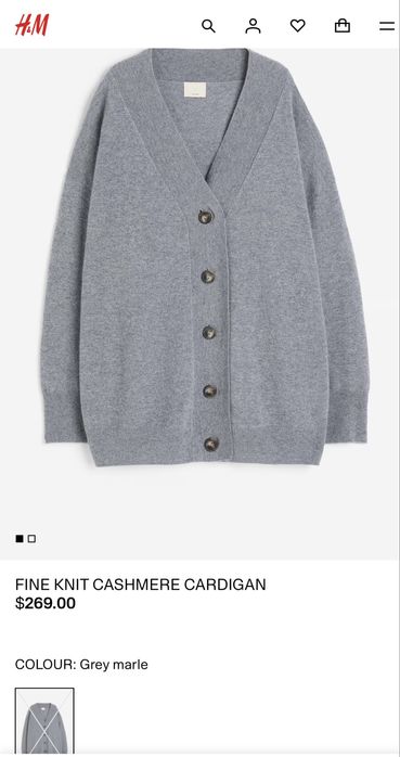 H&M светр кашемір max mara