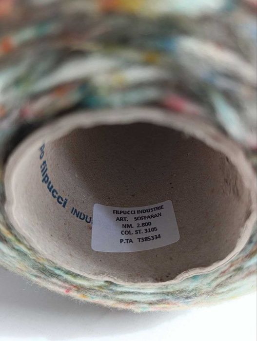 Sprzedam włóczkę dziewiarską 400g na szpulce   FILPUCCI INDASTRIE art. SOFFARAN.