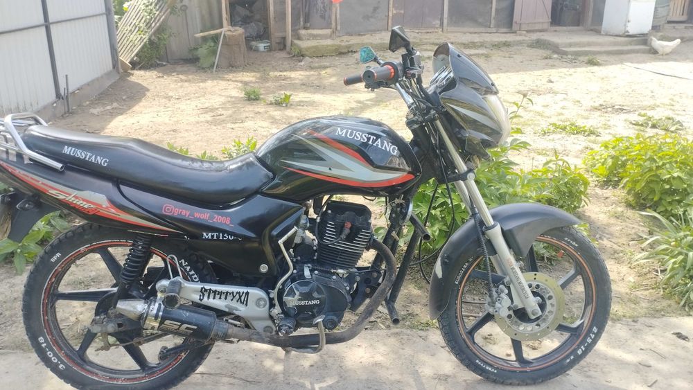 Продам мотоцикл  Мустанг 150 мт-6 присутній Торг