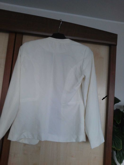 żakiet, marynarka ecru H&M roz. 34/36/38- wesele/ komunia