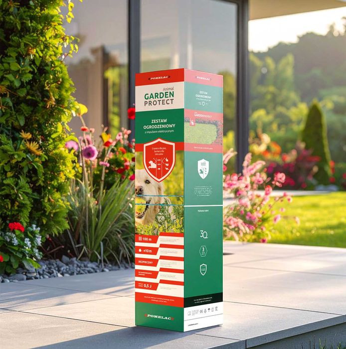 Zestaw ogrodzenie elektryczne PASTUCH pies kuna lis dzik ANIMAL GARDEN