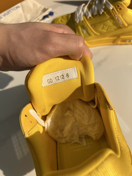 Кросівки Louis Vuitton Trainer Yellow / White LV