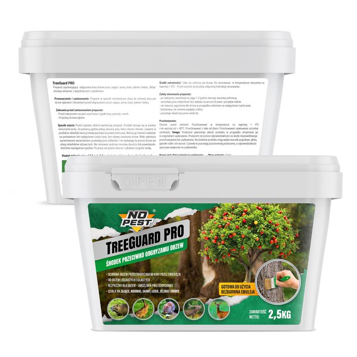 Środek, emulsja przeciw obgryzaniu, do ochrony drzew No Pest® 2,5kg