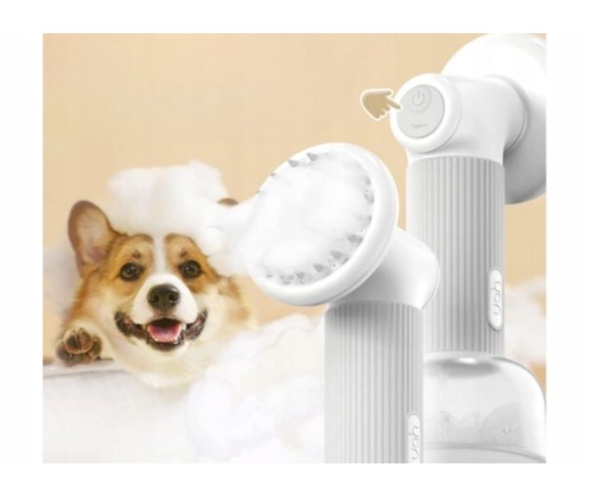 Uahpet Automatyczna Szczotka do Kąpieli dla Psów i Kotów