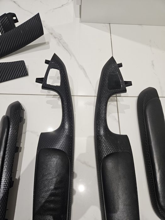 Dekory bmw e46 coupe czarne carbon cube /  beżowe wnętrze