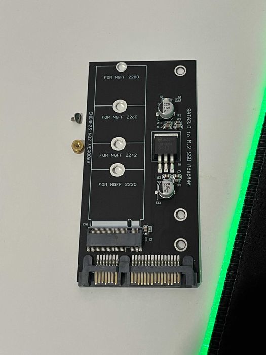 Adapter przejściówka dysku M2 SATA do SATA 3 | 2.5" SSD | 6 Gbit/s
