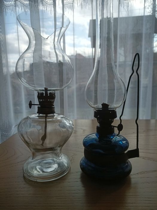 Piękne lampy naftowe antyczne