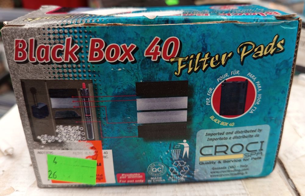 Zestaw gąbek filtrujących Black box 40 akwarystyka