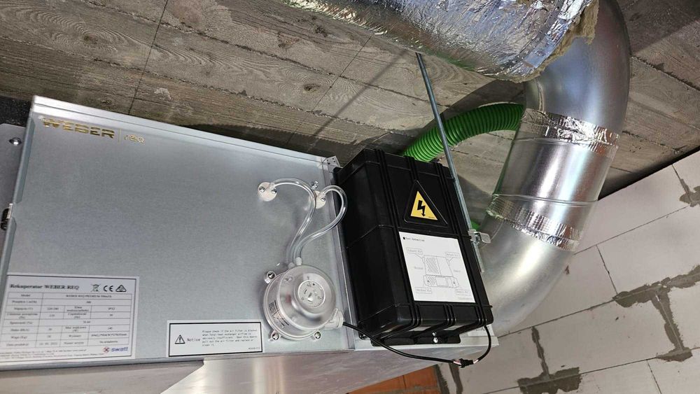 Rekuperacja - wentylacja mechaniczna, montaż