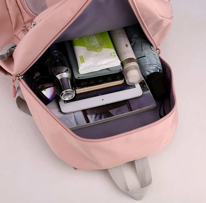 Plecak na laptopa,szkolny,codzienny. Różowy