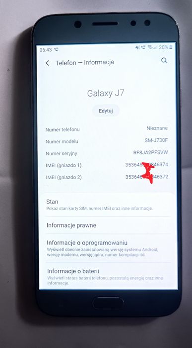 Samsung Galaxy J7 2017 J730F/DS DualSIM 3/16GB