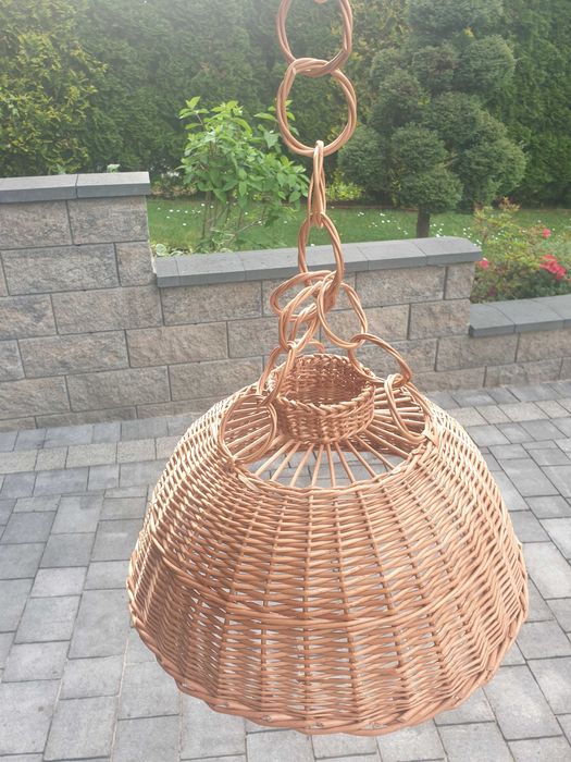 Sprzedam klosz wiklinowy lampa