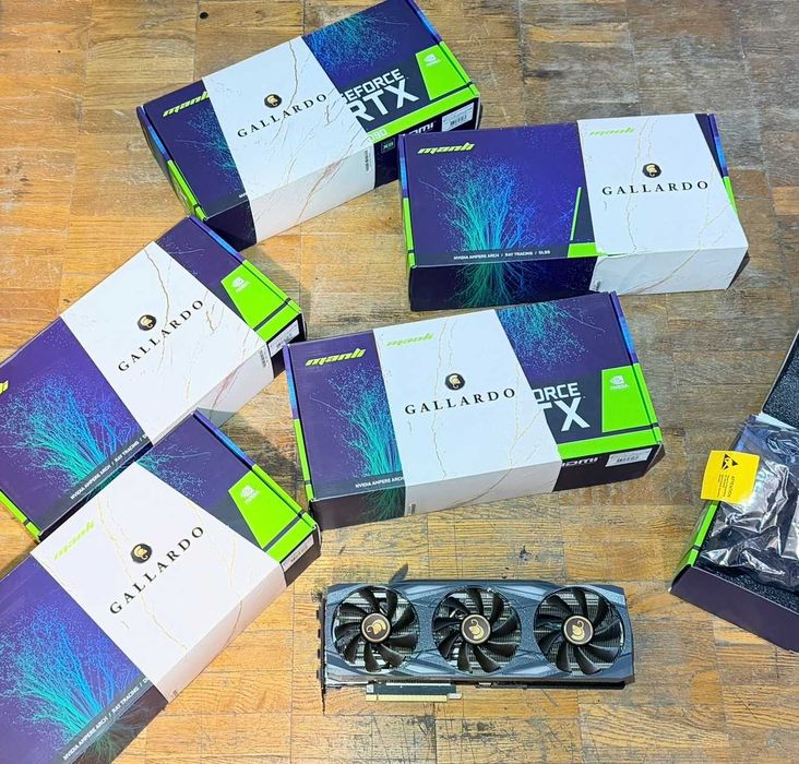 4шт! Видеокарты nvidia rtx 3090 24gb manli gallardo как новые