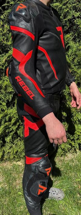 Kombinezon, zestaw kurtka, spodnie, rękawice buty na motor