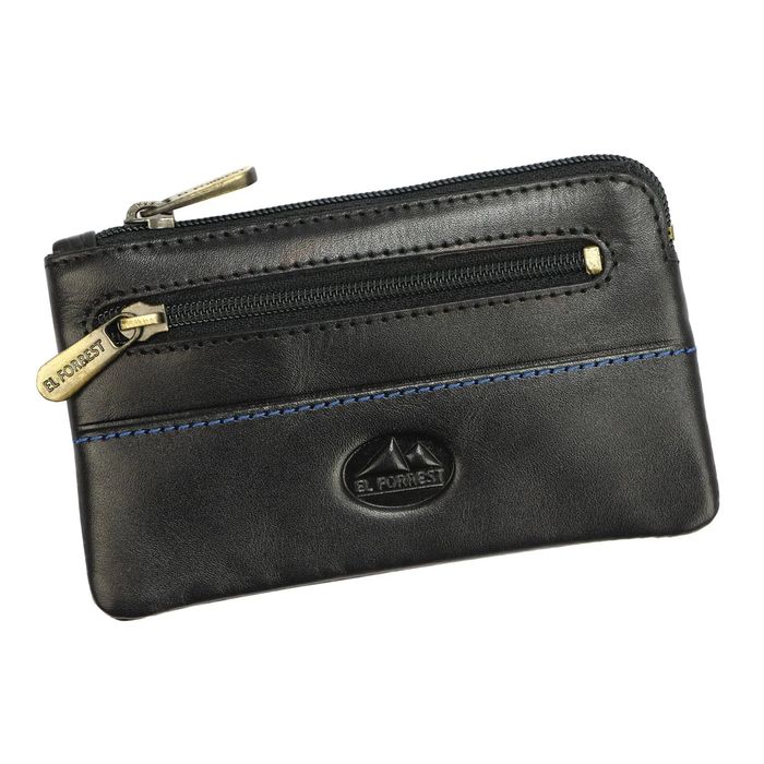 Etui na klucze EL FORREST czarny + niebieski