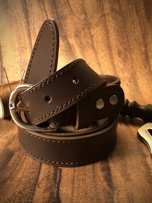 Handmade ремінь з італійськоі шкіри (ремень)