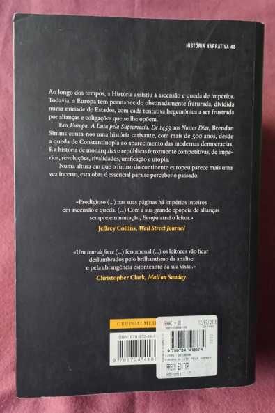 Europa; A Luta pela Supremacia - Brendan Simms