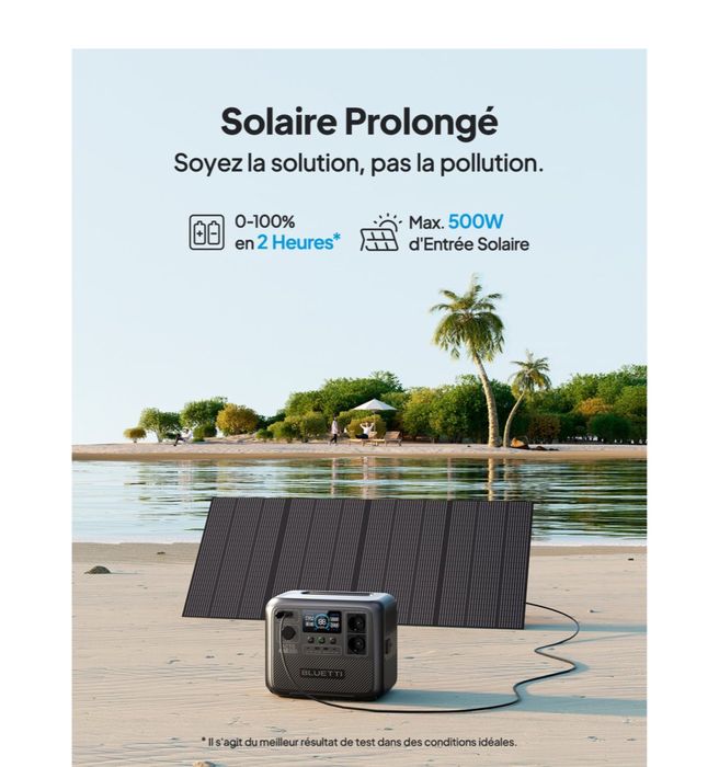 Gerador eletrico portatil Bluetti AC70 + Painel Solar PV 350 Bluetti