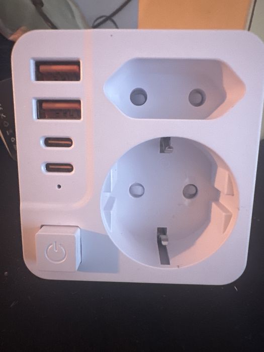 Travel adapter- type G- EU to UK plug adapter