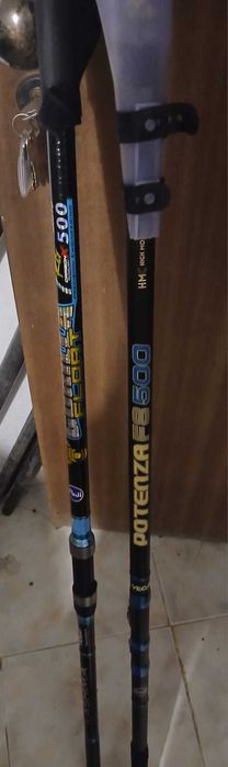 Cana de pesca Vega Potenza F8 500 e Kashima Gorila 500