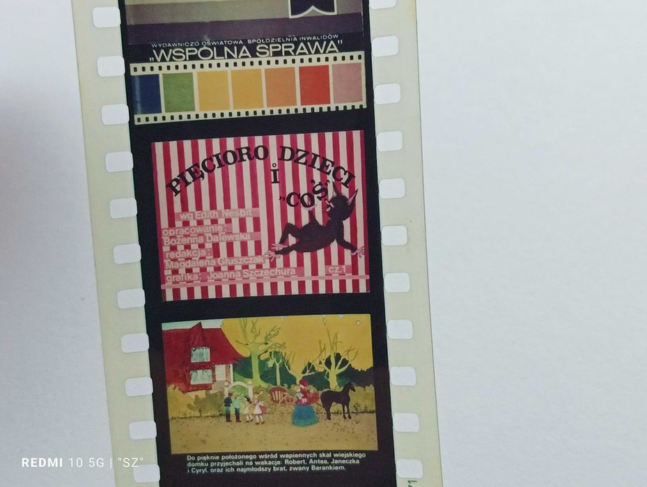 Bajki - slajdy z PRL - Rzutnik Ania - 10 sztuk (Czerwony kapturek)