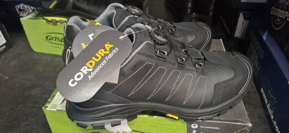 Buty półbuty skórzane S3 Grisport Boa Black r 45