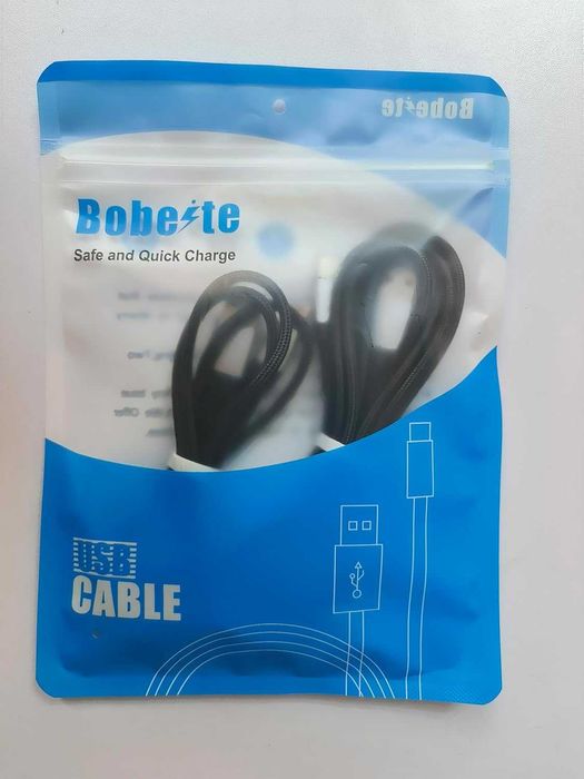 Bobeite zestaw 2 kabli usb-c 1m i 2m szybkie ładowanie