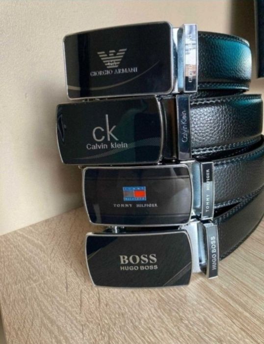 Nowy Skórzany Pasek Męski Tommy Hugo Lacoste CK Calvin