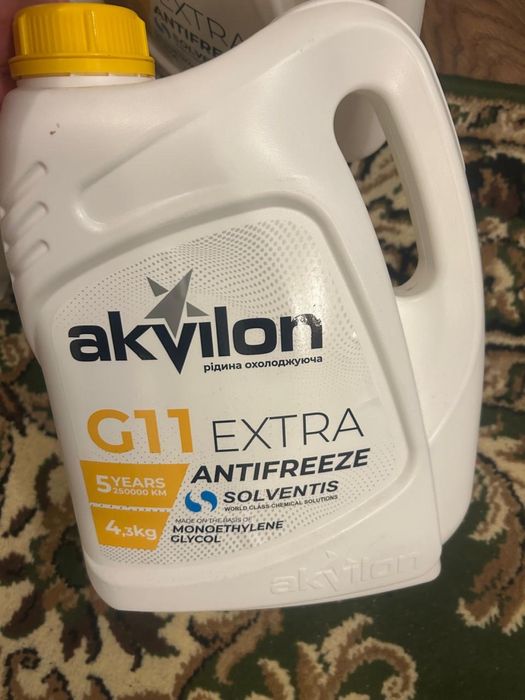 Антифриз Akvilon G11 Extra yellow 4,3L AKVEXTYEL43