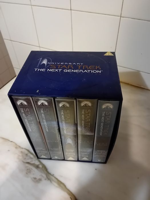 Conjunto de 5 Cassetes Vhs Star Trek 10th Anniversary