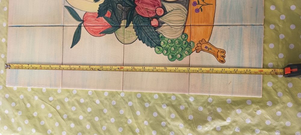 Painel de azulejos pintado à mão