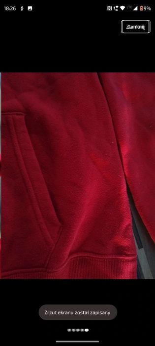 Czerwona bluza Burgundowa oversize