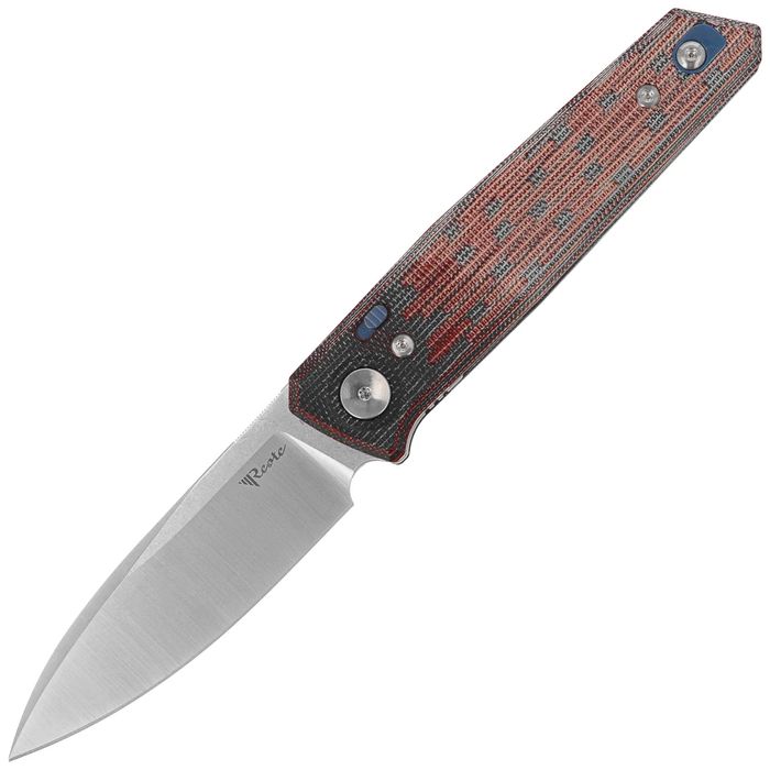 Nóż składany Reate PL-6 Red / Black Micarta, Satin (PL-6 RDBKM SAT)