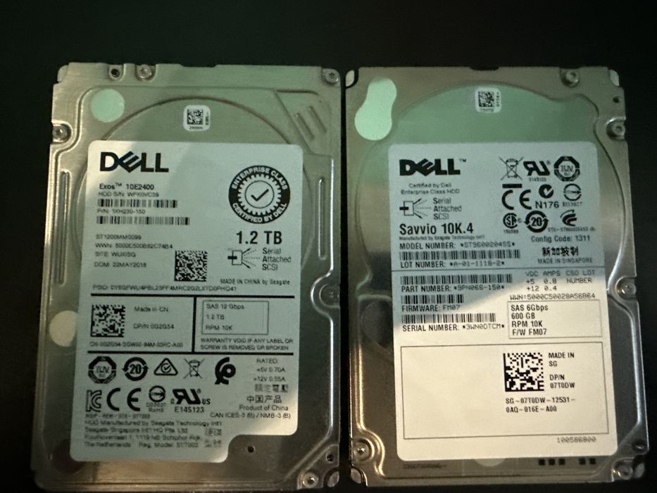 Dyski HDD 1,2 TB i 600GB
