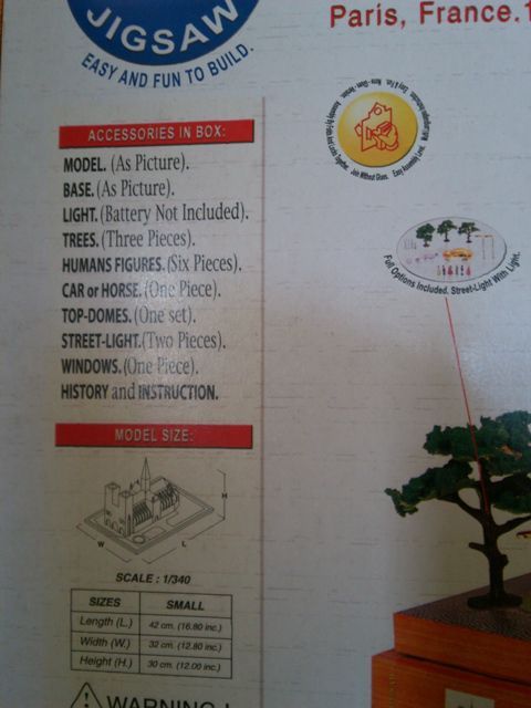 Notre Dame 3D Jigsaw Puzzle