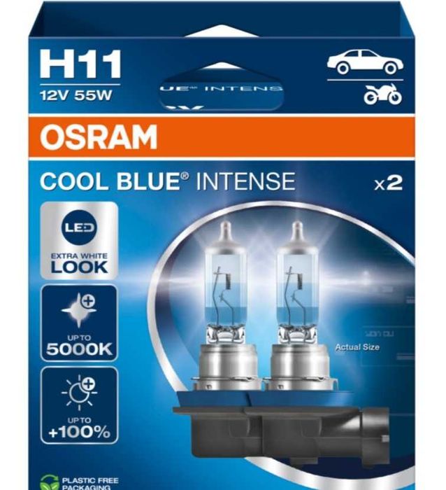 Lâmpadas Novas OSRAM H7, H15 e H11.