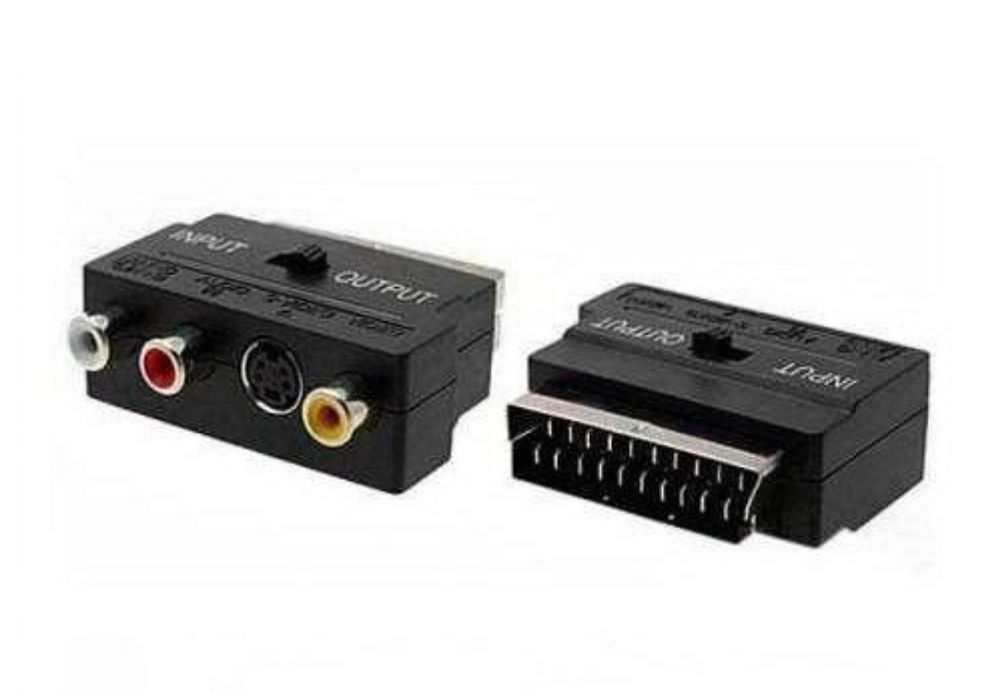 Переходник Скарт тюльпаны Scart - 3 RCA двухсторонний переключатель