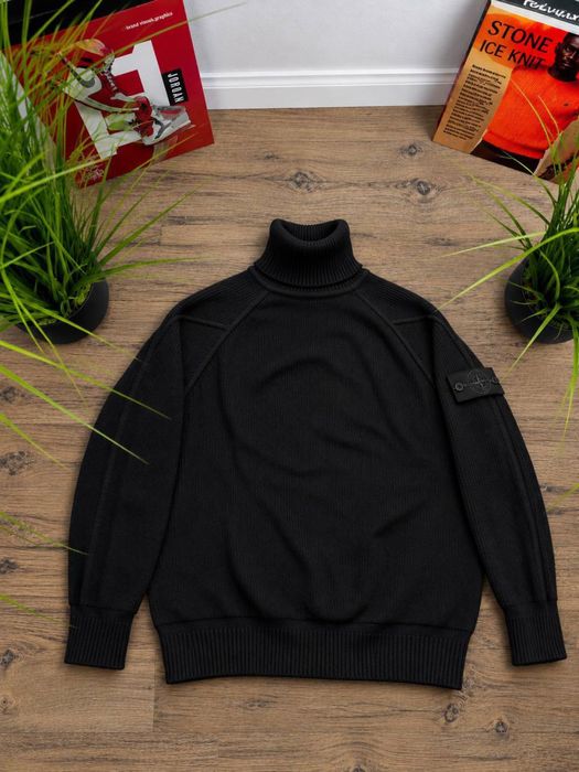 Гольф Stone Island чоловічий в’язаний светр Стон Айленд