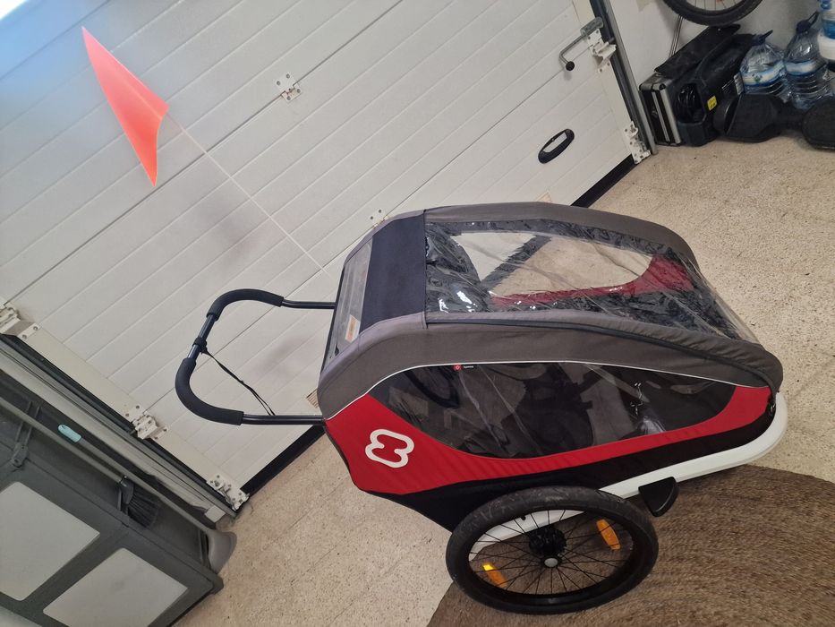 Atrelado / Reboque de Bicicleta HAMAX IXPLORER Vermelho