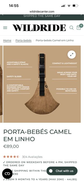 Sling porta bebés Wildride