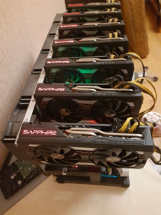 Майнинг ферма на 8 видеокарт, продажа без карт