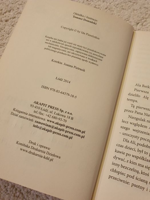 ALE BETKA Ida Pierelotkin książka młodzieżowa książka dla dzieci